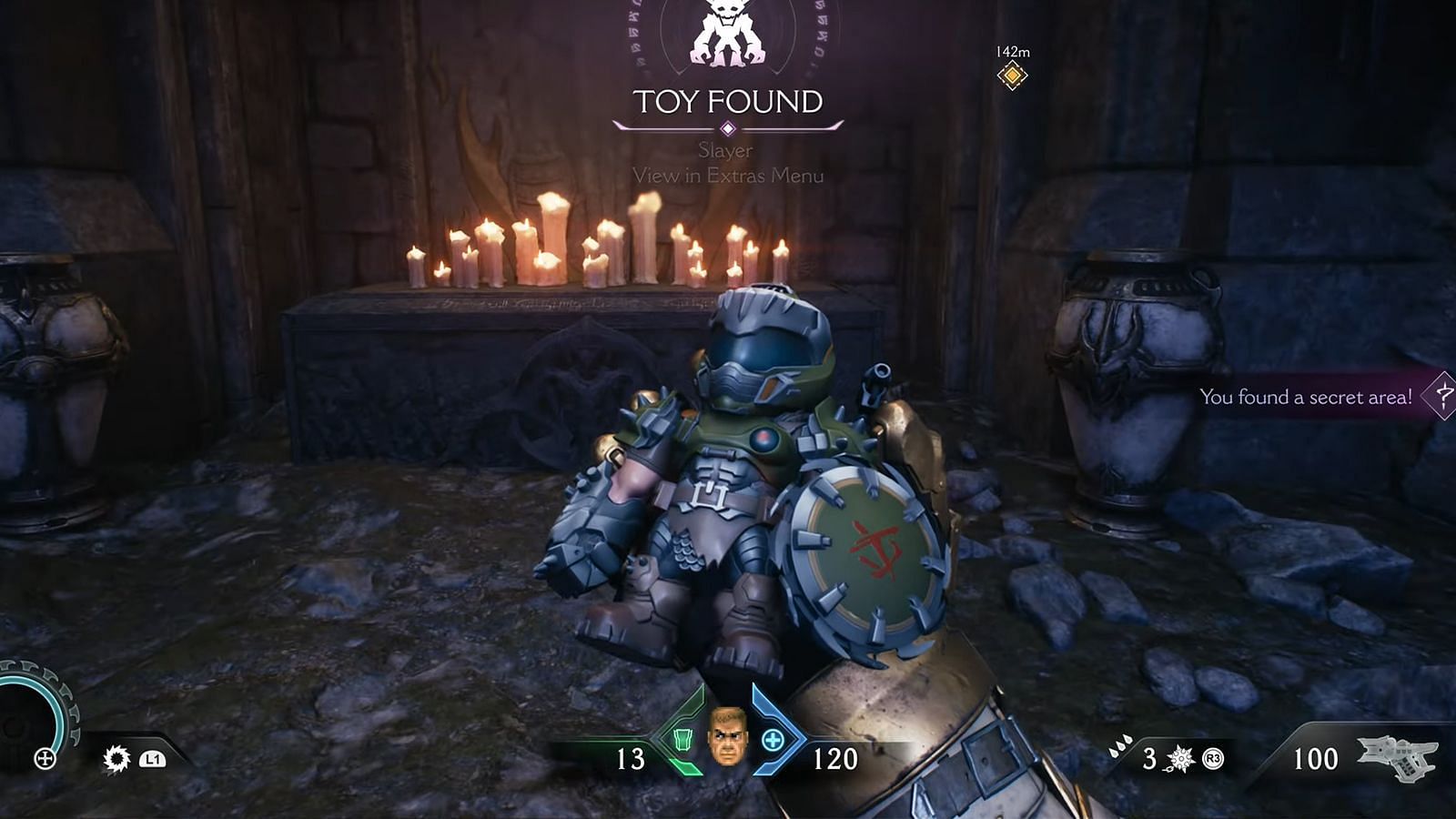 Slayer Toy in Doom The Dark Ages (Image via Bethesda || YouTube/@BackseatGuides)